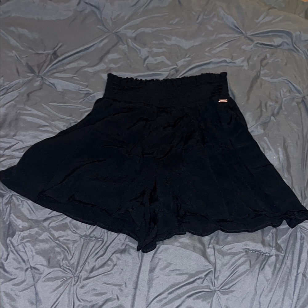 New Pink Black Flowy Shorts